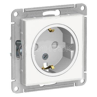 Розетка 1-м СП AtlasDesign Art 16А IP20 с заземл. защ. шторки механизм бел.  Systeme Electric ATN200145 изображение, фото