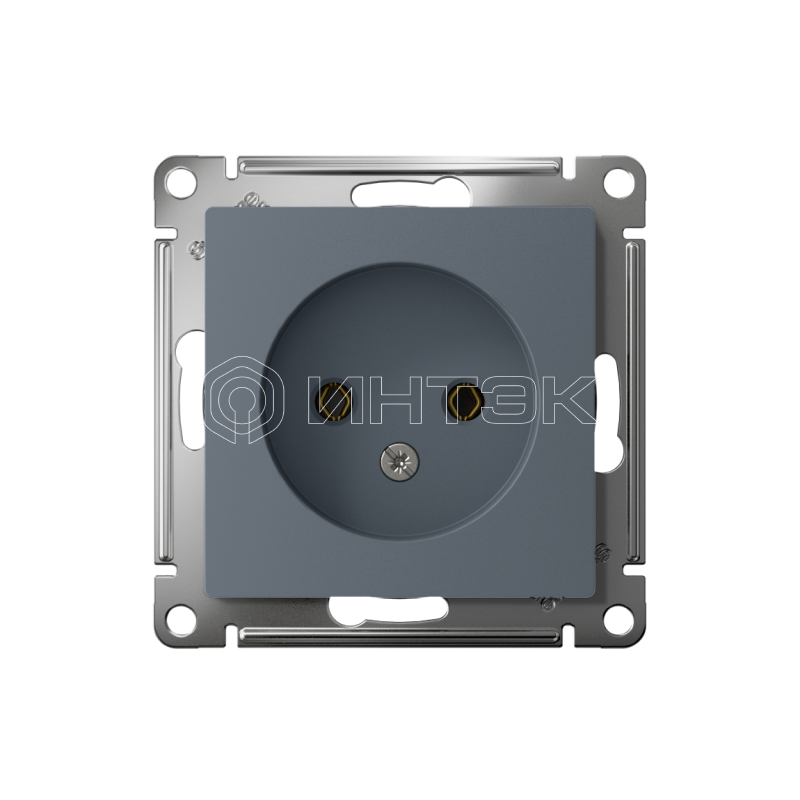 Розетка 1-м СП AtlasDesign 16А IP20 без заземл. без защ. шторок механизм грифель  Systeme Electric ATN000741 изображение, фото