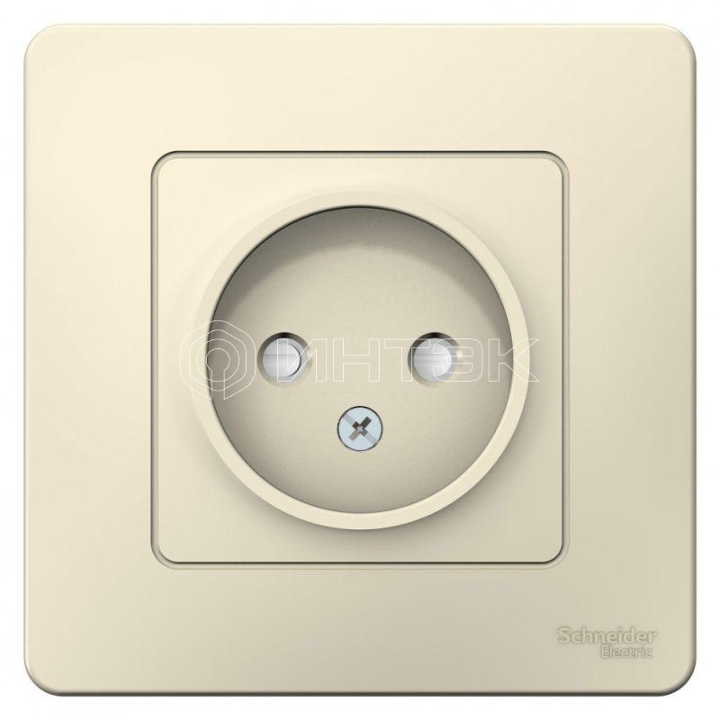 Розетка 1-м СП Blanca 16А IP20 250В без заземл. защ. шторки молоч. Systeme Electric BLNRS000112 изображение, фото
