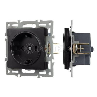 Механизм электрической розетки SCT-MEU1-PL-BK (250В 16А) Arlight 043731 изображение, фото