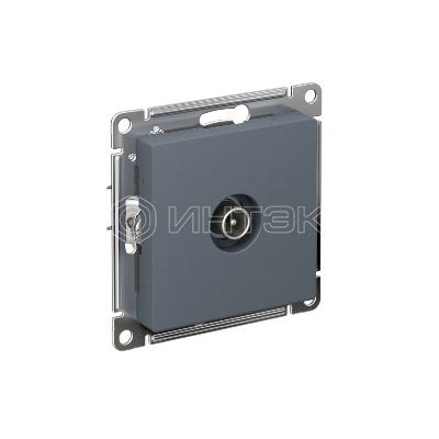 Розетка телевизионная оконечная TV AtlasDesign 1дБ механизм грифель  Systeme Electric ATN000791 изображение, фото