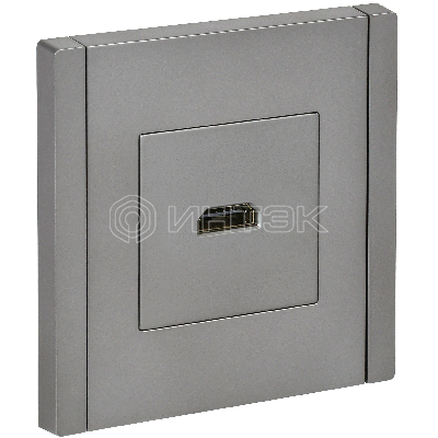  Розетка HDMI FP540 сталь IEK FORTE&PIANO FP-H10-K46 изображение, фото