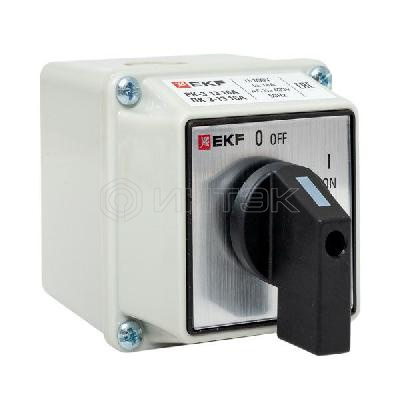 Переключатель кулачковый ПК-3-13 3П 16А "ВКЛ-ВЫКЛ" IP54 EKF pk-3-13-16 изображение, фото