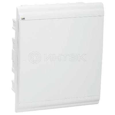 Бокс ЩРВ-П-24 мод. встраив. пластик IP41 PRIME бел. дверь IEK MKP82-V-24-WD-41-10 изображение, фото