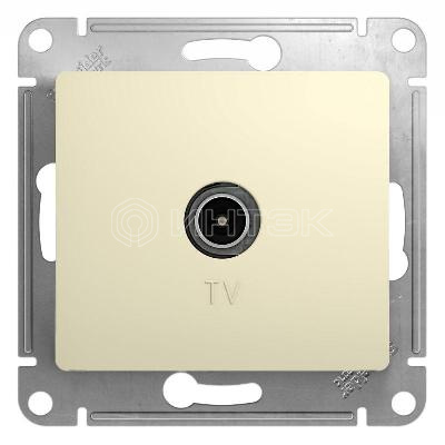 Розетка телевизионная TV Glossa коннектор механизм беж.  Systeme Electric GSL000293 изображение, фото