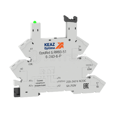 Розетка для реле OptiRel G RR93-51-220-240U-6-P КЭАЗ 281163 изображение, фото