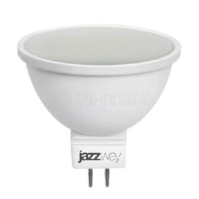 Лампа светодиодная PLED-ECO 5Вт JCDR MR16 рефлектор матовая 4000К нейтр. бел. GU5.3 400лм 230В 50Гц JazzWay 1037107A изображение, фото