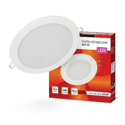 Светильник светодиодный RLP-VC 18Вт 6500К IP40 1440лм 230В 185мм круглый встраив. панель бел. (аналог Downlight) IN HOME 4690612024547 изображение, фото