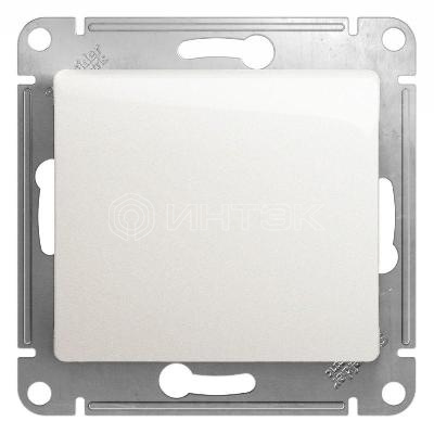 Кнопка нажимная 1-кл. СП Glossa 10А IP20 (сх. 1) 10AX механизм перламутр Systeme Electric GSL000615 изображение, фото