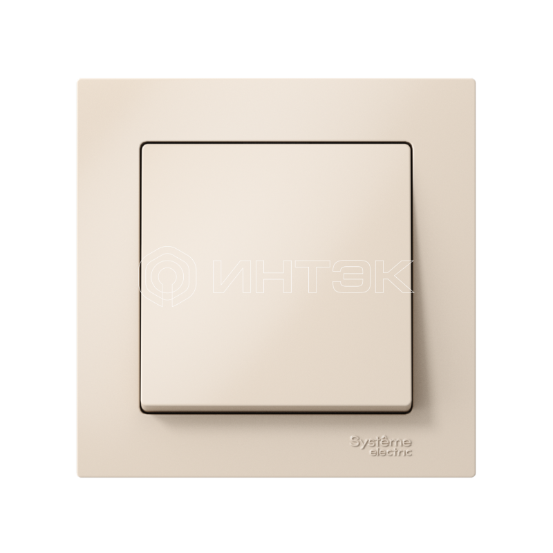 Выключатель 1-кл. СП AtlasDesign 10А IP20 (сх. 1) 10AX в сборе беж.  Systeme Electric ATN000212 изображение, фото