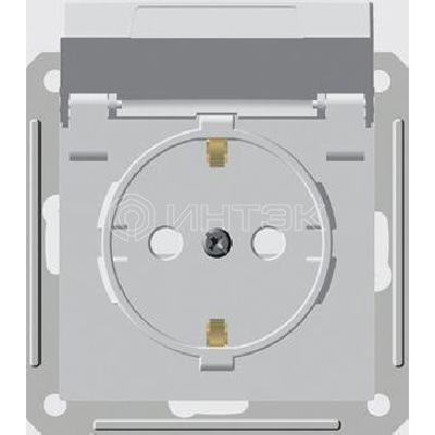 Розетка 1-м СП W59 Aqua 16А IP44 с заземл. защ. шторки механизм бел. Systeme Electric RS16-152B-1-86 изображение, фото