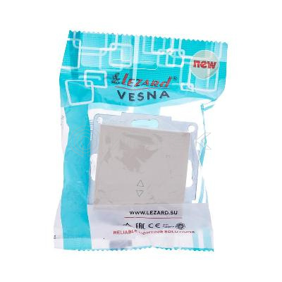 Переключатель проходной 1-кл. СП Vesna механизм крем. LEZARD 742-0388-105 изображение, фото