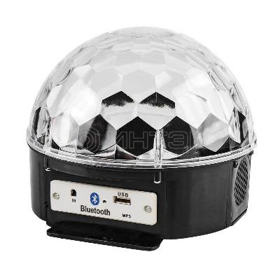 Лампа светодиодная "Диско-шар" 6Вт 6LED RGB 230В IP20 с пультом ДУ и Bluetooth Neon-Night 601-257 изображение, фото