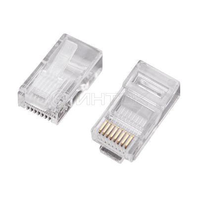 Джек компьютерный RJ45 (8P8C) кат.5E (уп.100шт) Rexant 05-1021 изображение, фото
