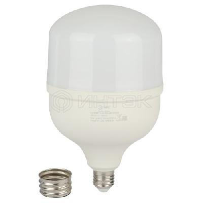 Лампа светодиодная высокомощная STD LED POWER T140-85W-4000-E27/E40 85Вт T140 колокол 4000К нейтр. бел. E27/E40 (переходник в компл.) 6800лм Эра Б0032087 изображение, фото