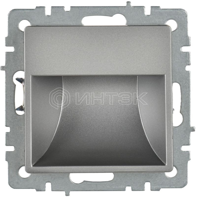 Подсветка светодиодная BRITE встраив. ПЛ20-БрС механизм сталь IEK BR-FL20-K46 изображение, фото