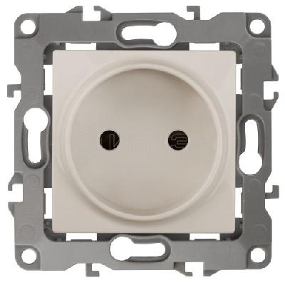 Розетка 1-м СП Эра12 12-2105-02 16А IP20 16AX 250В 2P механизм сл. кость Эра Б0018255 изображение, фото