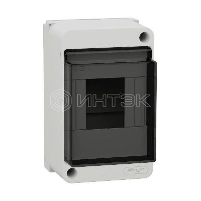Бокс навесной ОП City9 Box XS 4мод. с прозр. дверцей Systeme Electric EZ9EAB104