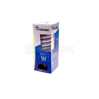 Лампа люминесцентная компакт. SPC 26Вт E27 спиральная 2700К КОСМОС LKsmT2SPC26wE2727 изображение, фото