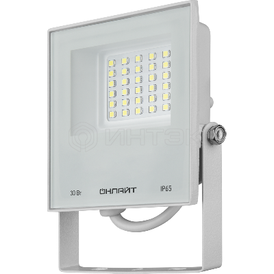 Прожектор светодиодный 90 134 OFL-30-4K-WH-IP65-LED 30Вт 4000К IP65 2400лм бел. ОНЛАЙТ 90134 изображение, фото