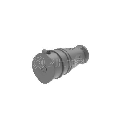 Розетка 1-м MultiSet 16А 250В IP44 с заземл. каучук черн.  Systeme Electric MST4002BK изображение, фото