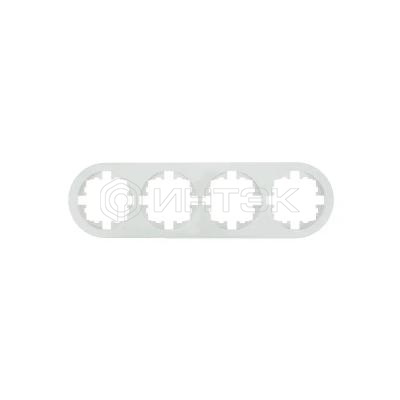 Рамка 4-м O Systeme ElectricN горизонт. круглая бел. LEZARD 744-0200-149 изображение, фото
