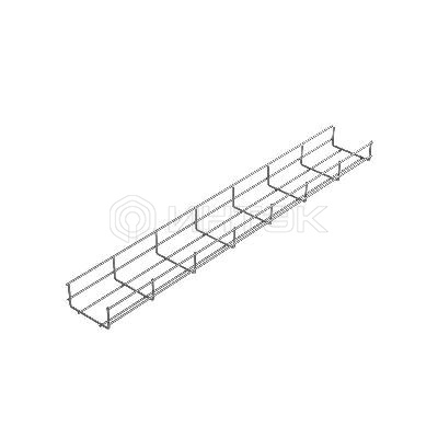 Лоток проволочный 100х60 L3000 сталь 4мм PL60-100-3000 оцинк. КМ LO0661 изображение, фото
