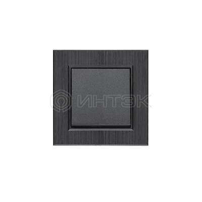 Выключатель 1-клав. Karea LINE STAR дым. металлик Makel 86050001 изображение, фото