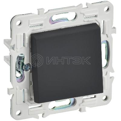 Выключатель проходной 1-кл. SKANDY 10А SK-V02G графит IEK SK-V12-0-10-K53 изображение, фото