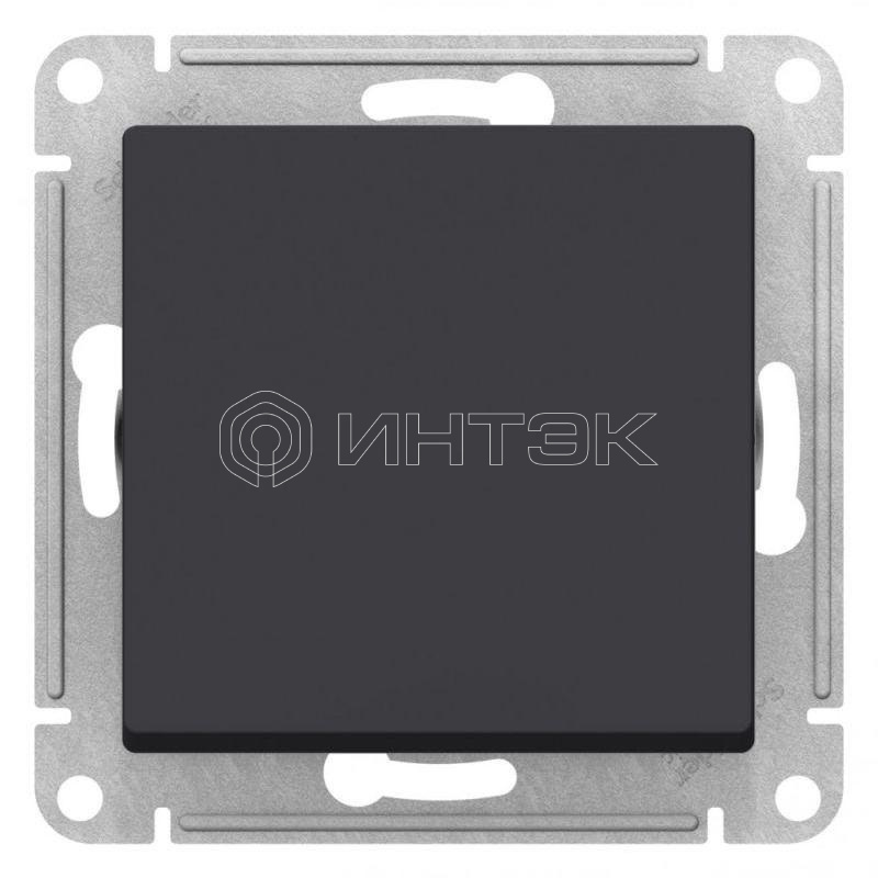 Переключатель проходной 1-кл. СП AtlasDesign Aqua 10А IP44 (сх. 6) 10AX механизм карбон Systeme Electric ATN441061 изображение, фото