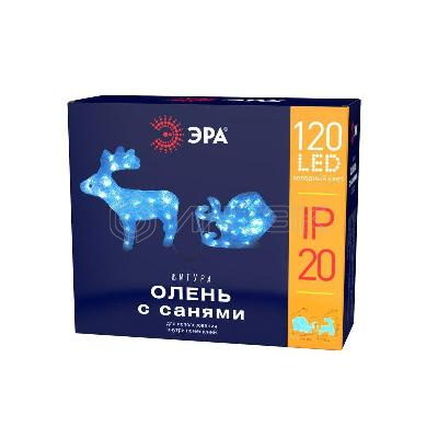 Фигура светодиодная "Олень с санями" 120LED 220В IP44 ЭРА Б0047973 изображение, фото
