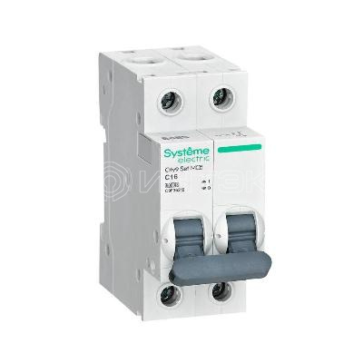 Выключатель автоматический 2п City9 Set (АВ) С 16А 6кА 230В Systeme Electric C9F36216