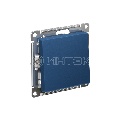Выключатель AtlasDesign (сх. 1) 10AX с самовозвратом механизм аквамарин  Systeme Electric ATN001115 изображение, фото