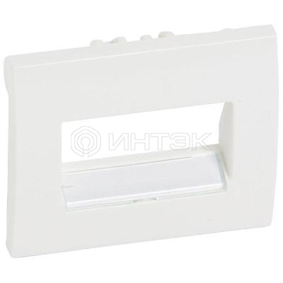 Панель лицевая Galea Life для розетки компьютерной 1-м/2-м RJ45 бел. Legrand 777075 изображение, фото