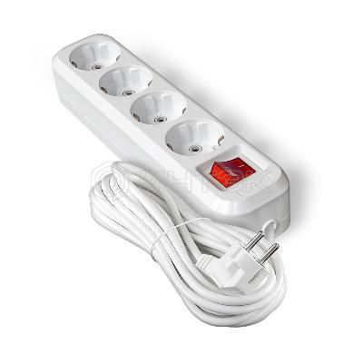 Удлинитель 4х5м с заземл. IP20 S-304А ПВС 3х1.5 с выкл.Universal 1735 изображение, фото