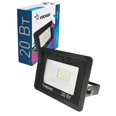 Прожектор светодиодный 20Вт 6500К IP65 1600лм КОСМОС K_PR5_LED_20 изображение, фото