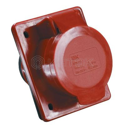 Розетка встраиваемая 32А 3P+E 380В IP44 ССИ-424 IEK PSR42-032-4 изображение, фото