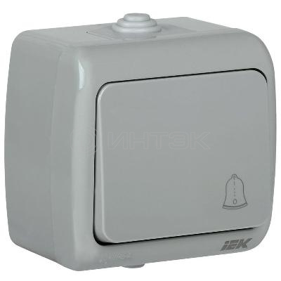 Выключатель кнопочный 1-кл. ОП AQUATIC ВС-20-1-3-А 10А IP54 GENERICA EVA14-K03-10-54 изображение, фото