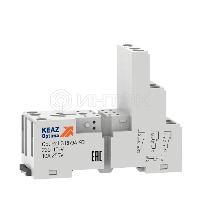 Розетка для реле OptiRel G RR94-93-230-10-V КЭАЗ 281165 изображение, фото