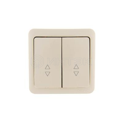 Переключатель проходной 2-кл. 2п ОП Viola 10А IP20 крем. LEZARD 751-0300-106 изображение, фото