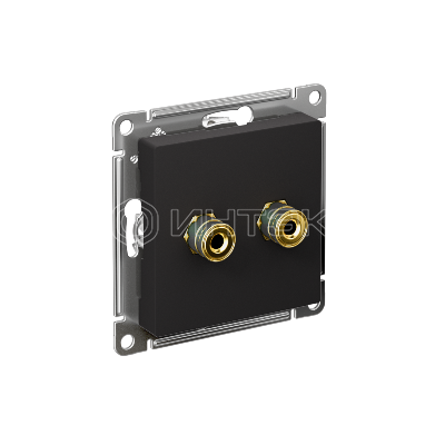 Розетка аудио 2-м AtlasDesign карбон Systeme Electric ATN001087 изображение, фото