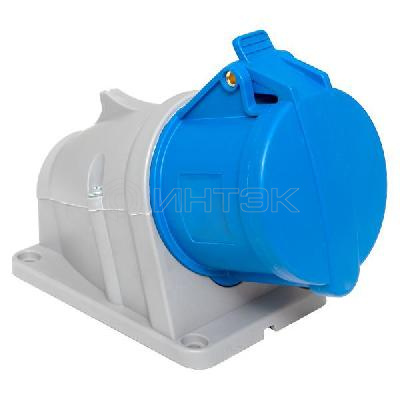 Розетка стационарная наружная 123 2Р+РЕ 32А 220В IP44 PROxima EKF ps-123-32-220-PRO изображение, фото