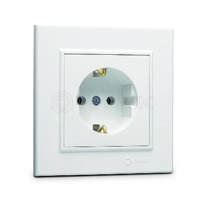 Розетка с/з (Керамика) СП Karea 16А IP20 бел. Makel 56001008 изображение, фото