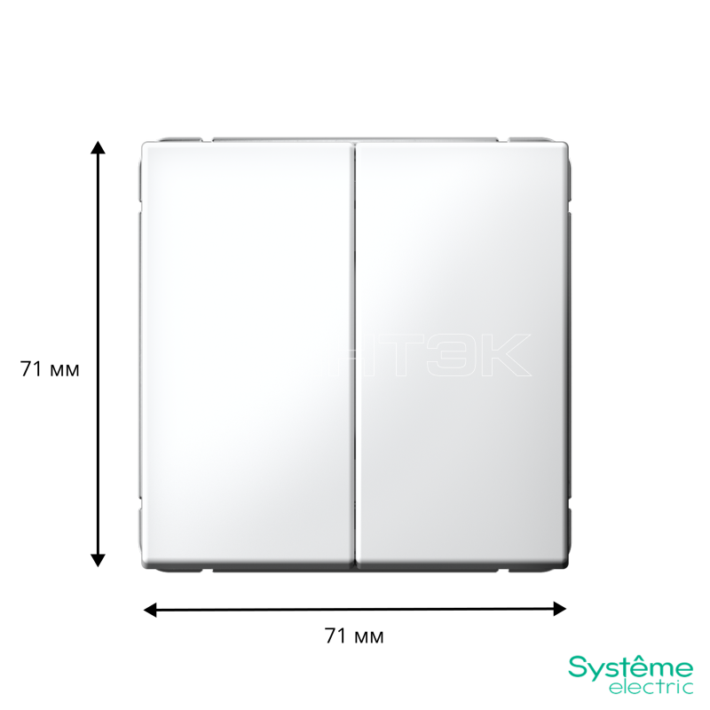 Выключатель 2-кл. ArtGallery (сх. 5) 10AX механизм лотос  Systeme Electric GAL001351 изображение, фото