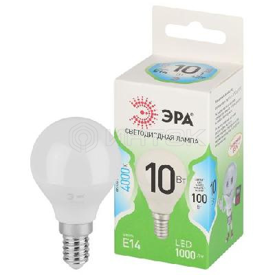Лампа светодиодная GREEN LINE P45-10W-840-E14 GL 10Вт шар 4000К яркий свет бел. E14 Эра Б0067021 изображение, фото