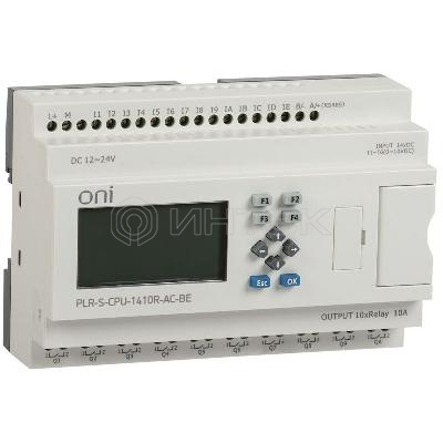 Реле логическое PLR-S. CPU1410(R) 220В AC с экраном ONI PLR-S-CPU-1410R-AC-BE изображение, фото