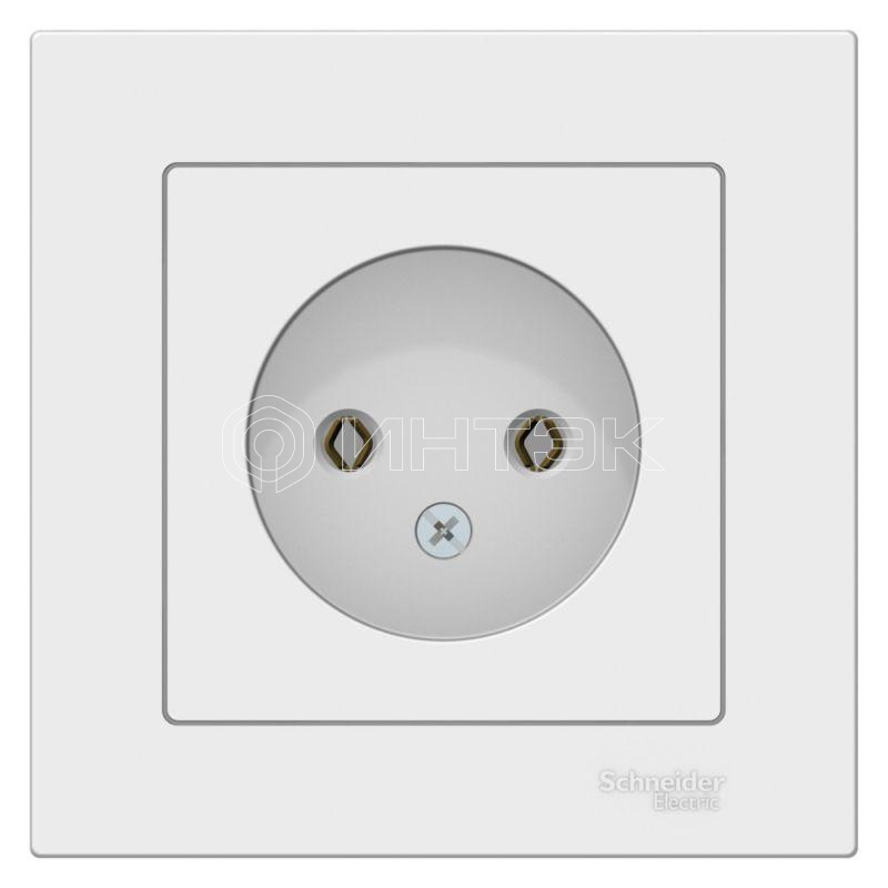 Розетка AtlasDesign без заземл. 16А в сборе лотос Systeme Electric ATN001340 изображение, фото