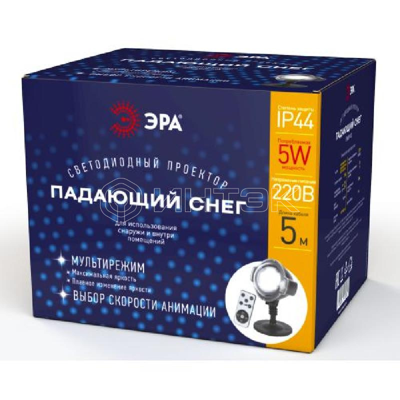 Проектор LED Падающий снег мультирежим холодный свет 220В IP44 ENIOP-03 ЭРА Б0041644 изображение, фото