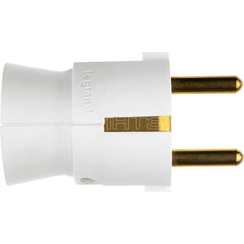 Вилка электрич. каб. Helium 16А 2P+E прямая бел. Legrand 050187 изображение, фото