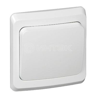 Переключатель проходной 1-кл. СП Этюд 10А IP20 бел.  Systeme Electric BC10-004B изображение, фото